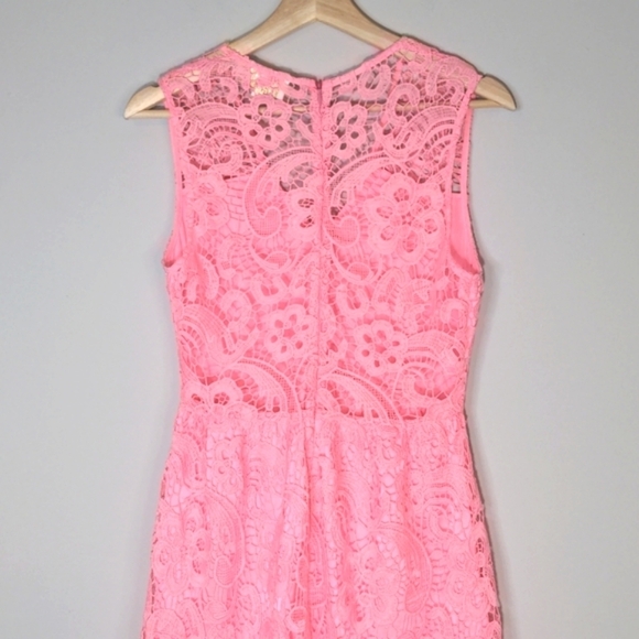 Yumi Kim Summer Heartbeat Orchid Pink Lace Crochet Sleeveless High Low V Neck - Picture 8 of 15